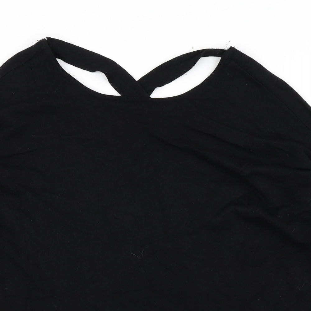 Nine Womens Black  Knit Pullover Jumper Size 10