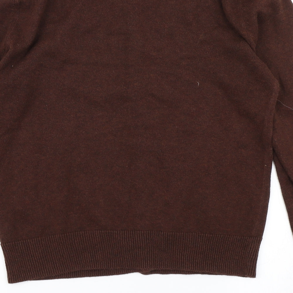 H&M Womens Brown  Knit Cardigan Jumper Size S