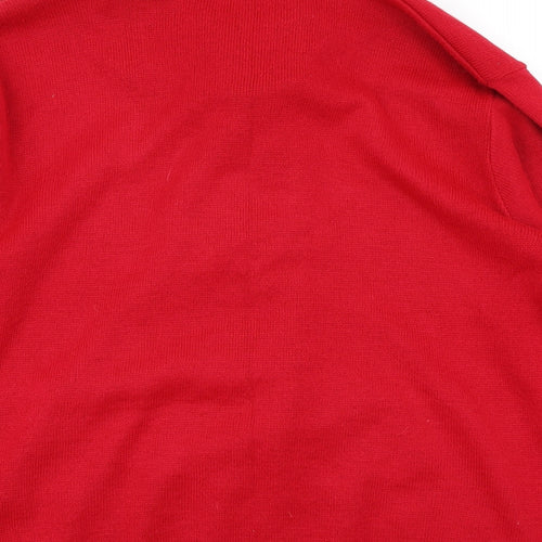 Pure & Natural Womens Red  Knit Pullover Jumper Size M
