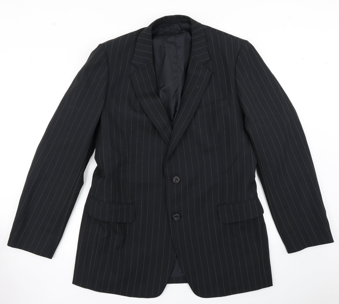 Jackson King Mens Black Striped  Jacket Blazer Size 44