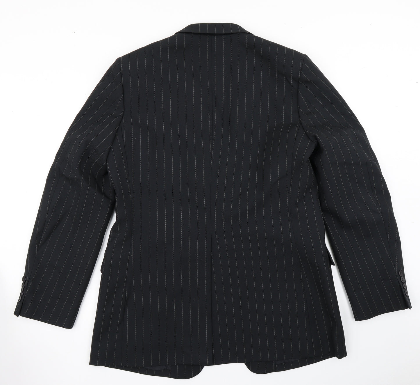 Jackson King Mens Black Striped  Jacket Blazer Size 44