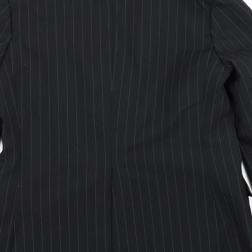 Jackson King Mens Black Striped  Jacket Blazer Size 44