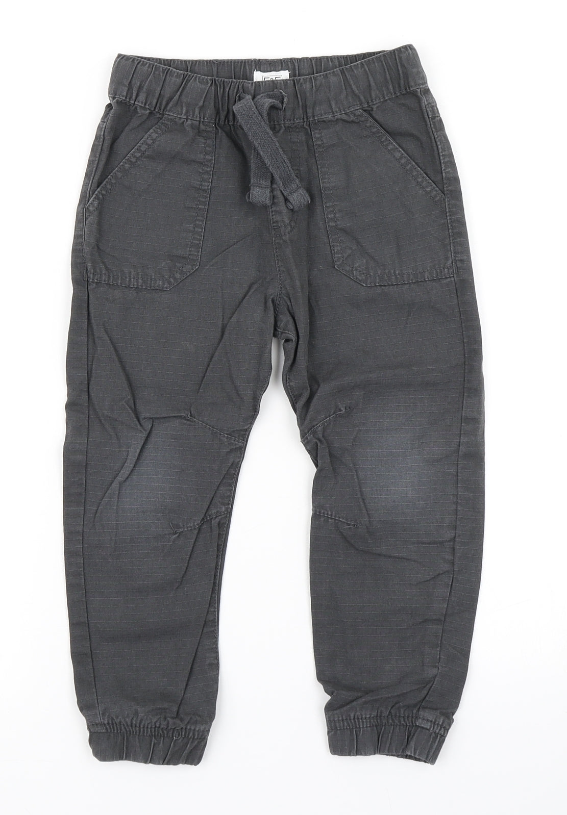 F&F Boys Grey   Cargo Trousers Size 3-4 Years