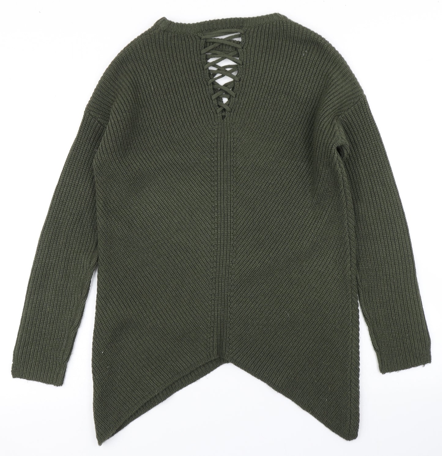 Select Womens Green  Knit Pullover Jumper Size 10