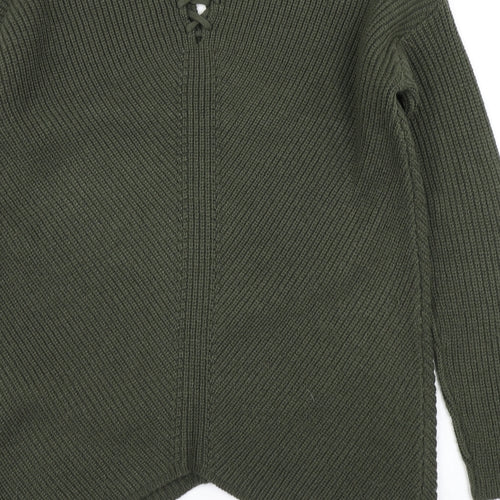 Select Womens Green  Knit Pullover Jumper Size 10