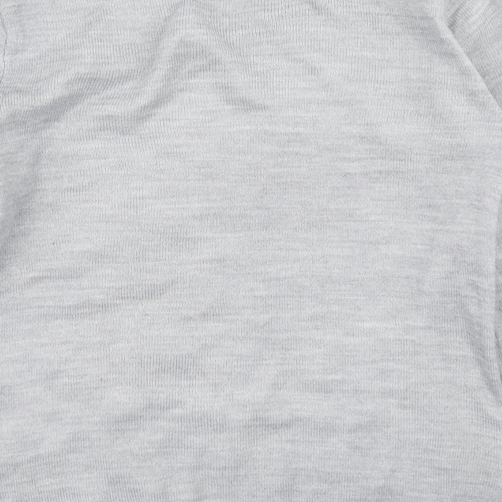 Pepperts Girls Grey  Knit Pullover Jumper Size 8-9 Years  - Christmas Jumper