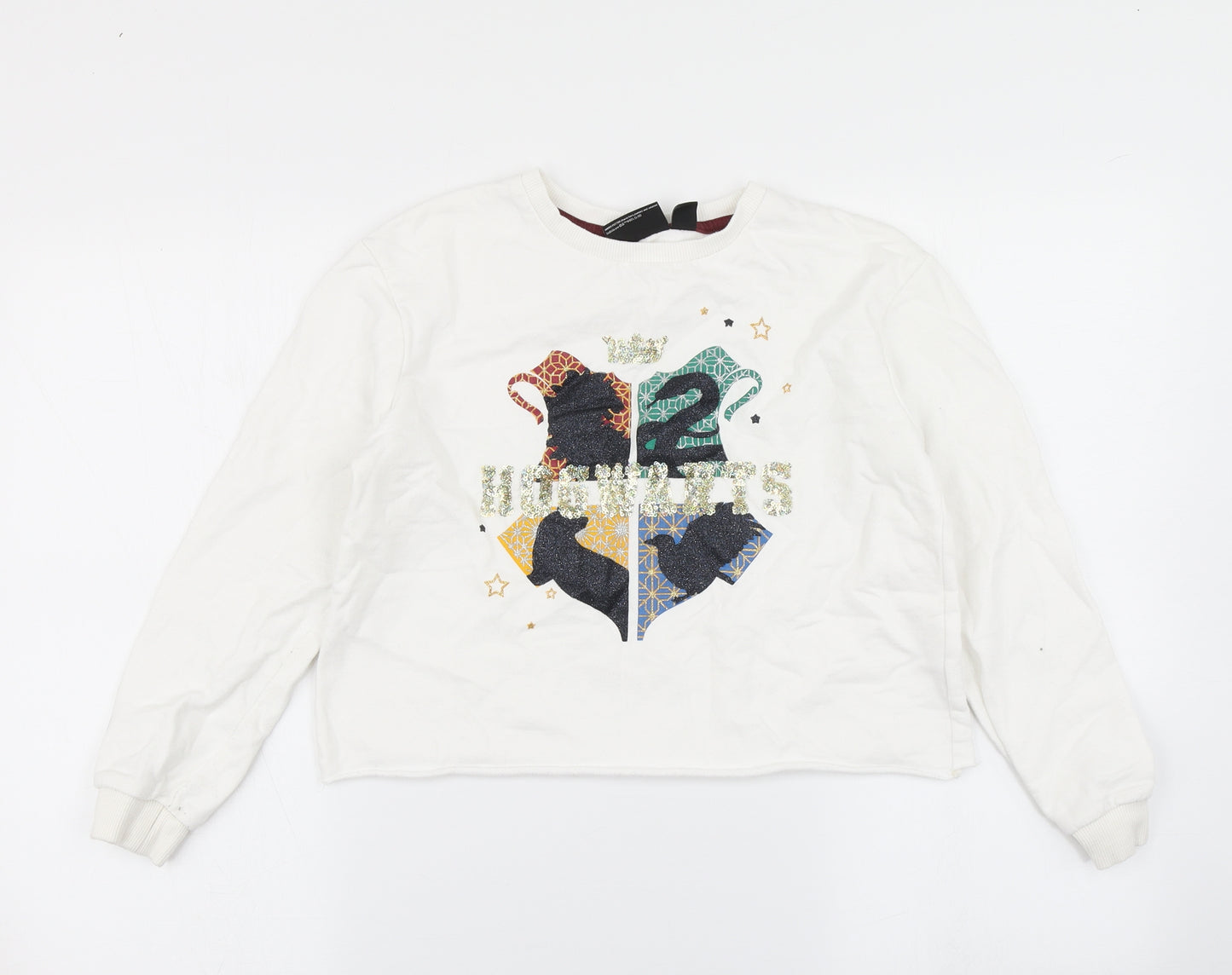 Primark Girls White   Pullover Sweatshirt Size 11-12 Years  - Harry Potter Hogwarts