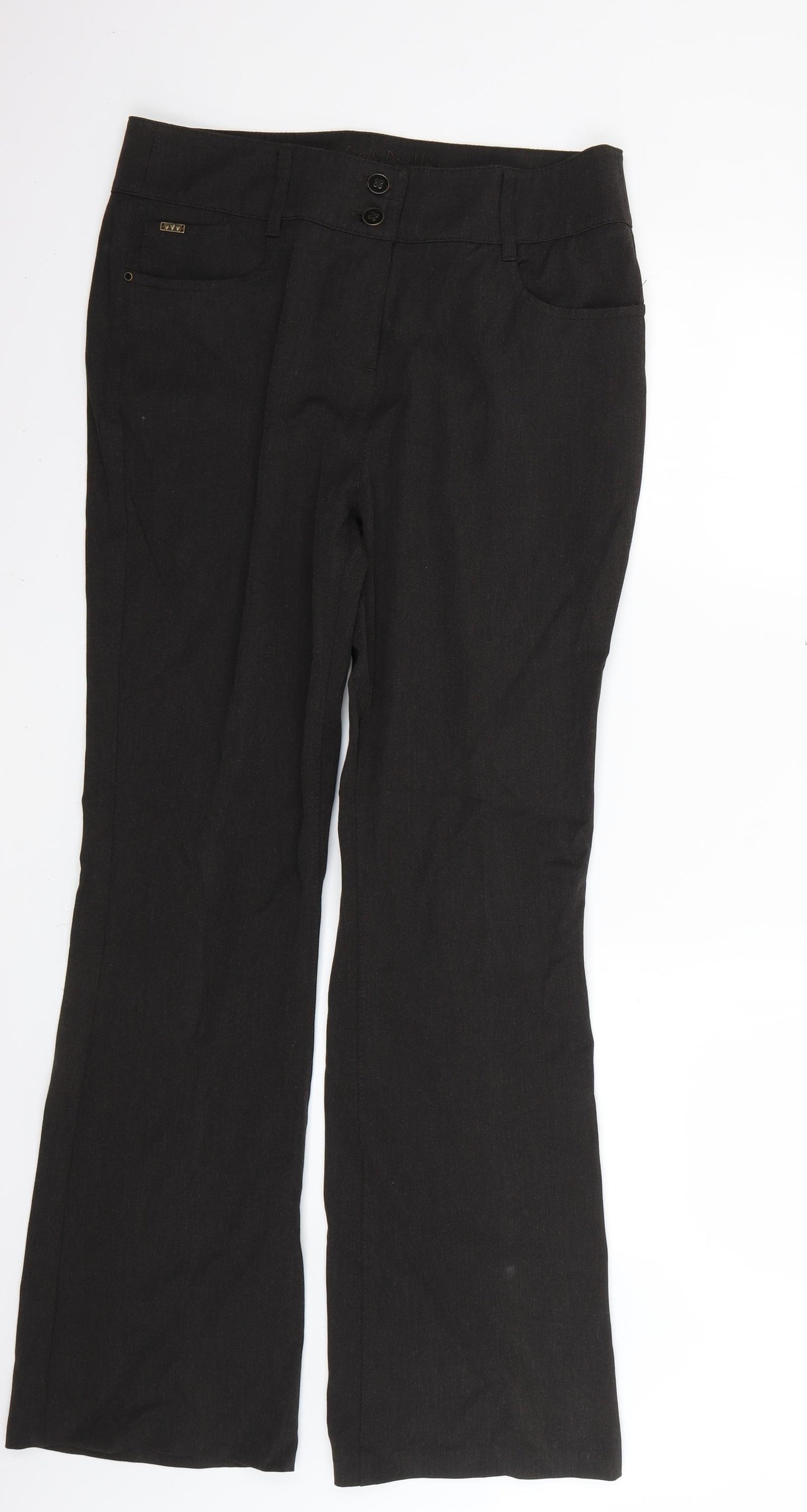 Preworn Womens Brown   Trousers  Size 14 L30 in