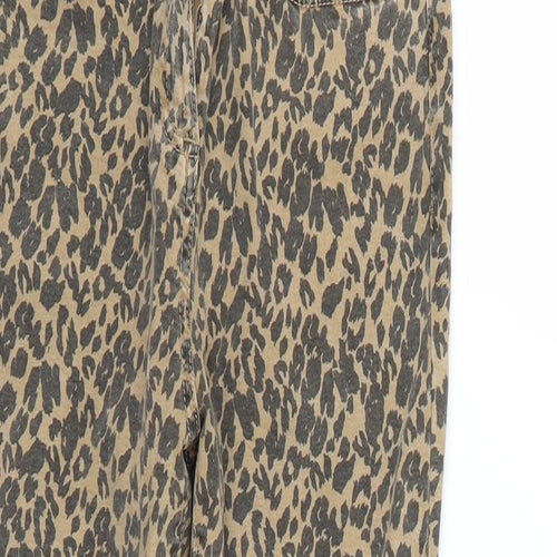 NEXT Womens Brown Animal Print  Skinny Jeans Size 10 L27 in