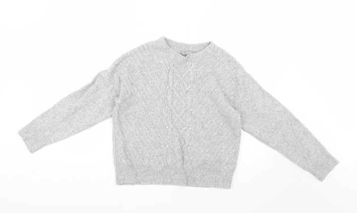 Dorothy Perkins Womens Grey Pullover Jumper Size 12