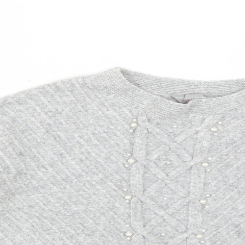 Dorothy Perkins Womens Grey   Pullover Jumper Size 12