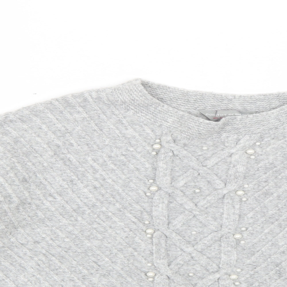 Dorothy Perkins Womens Grey   Pullover Jumper Size 12