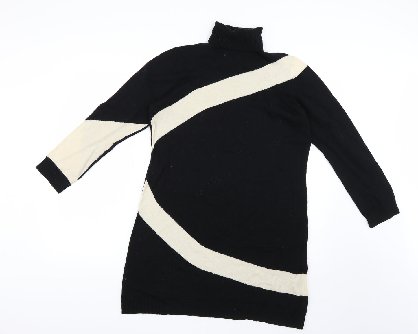 Precis Womens Black Geometric  Jumper Dress  Size L