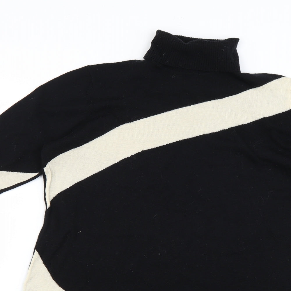 Precis Womens Black Geometric  Jumper Dress  Size L