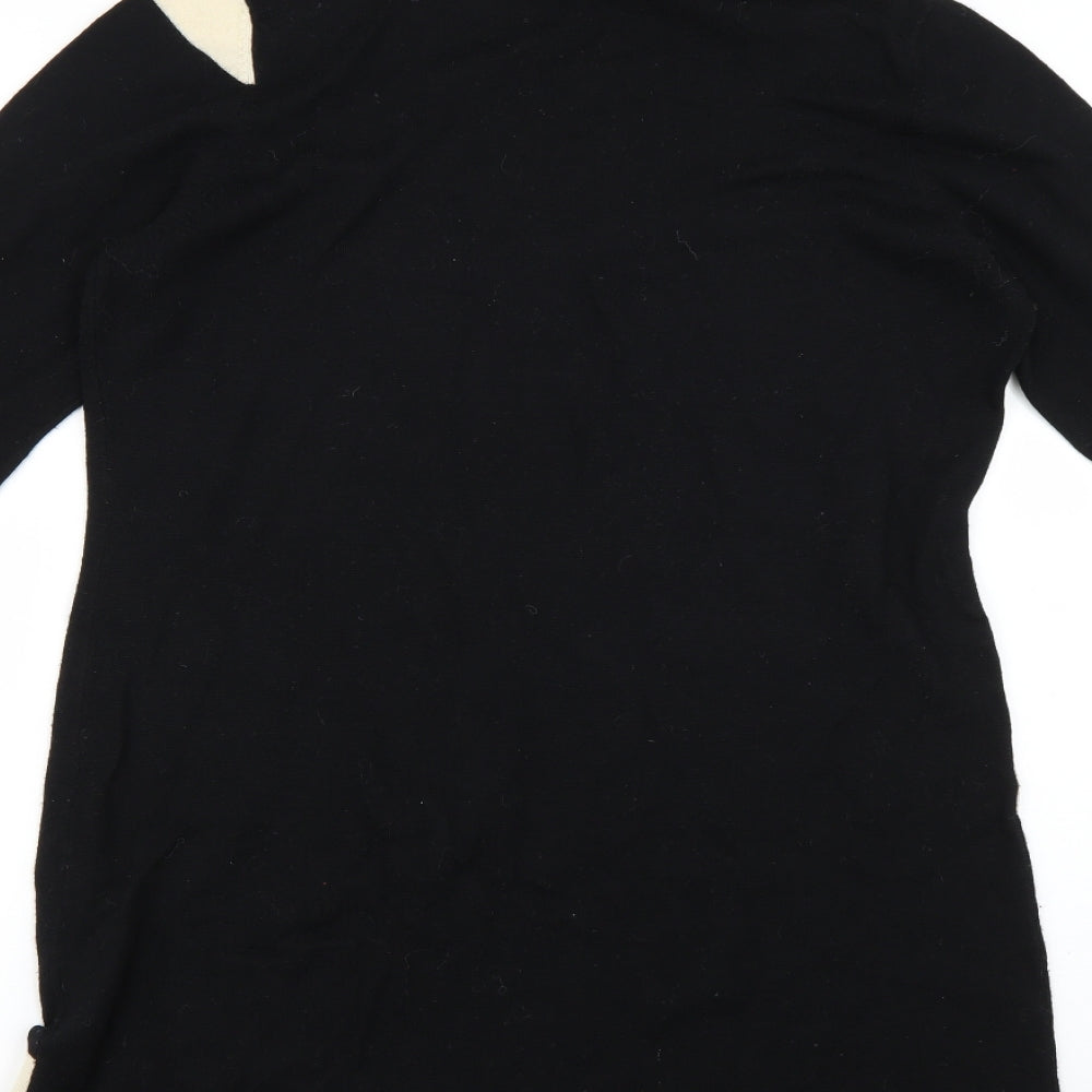 Precis Womens Black Geometric  Jumper Dress  Size L