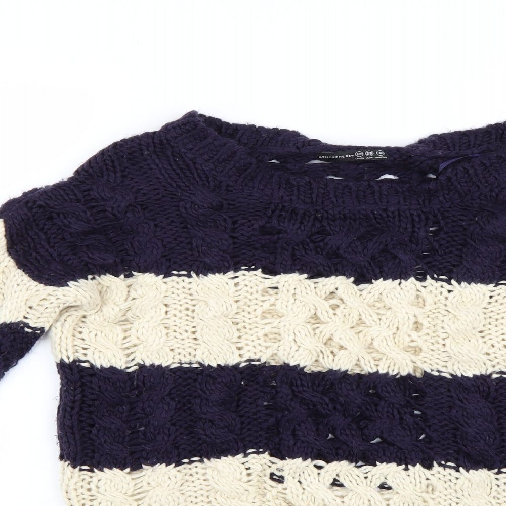 Atmosphere Womens Multicoloured Striped  Pullover Jumper Size 10