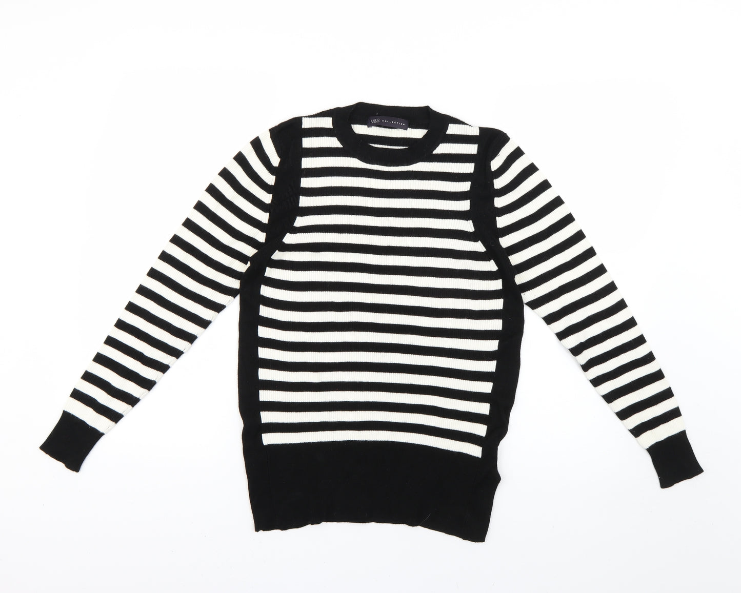 Marks and Spencer Womens Multicoloured Striped  Pullover Jumper Size 18