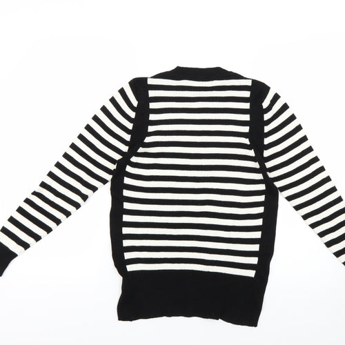 Marks and Spencer Womens Multicoloured Striped  Pullover Jumper Size 18