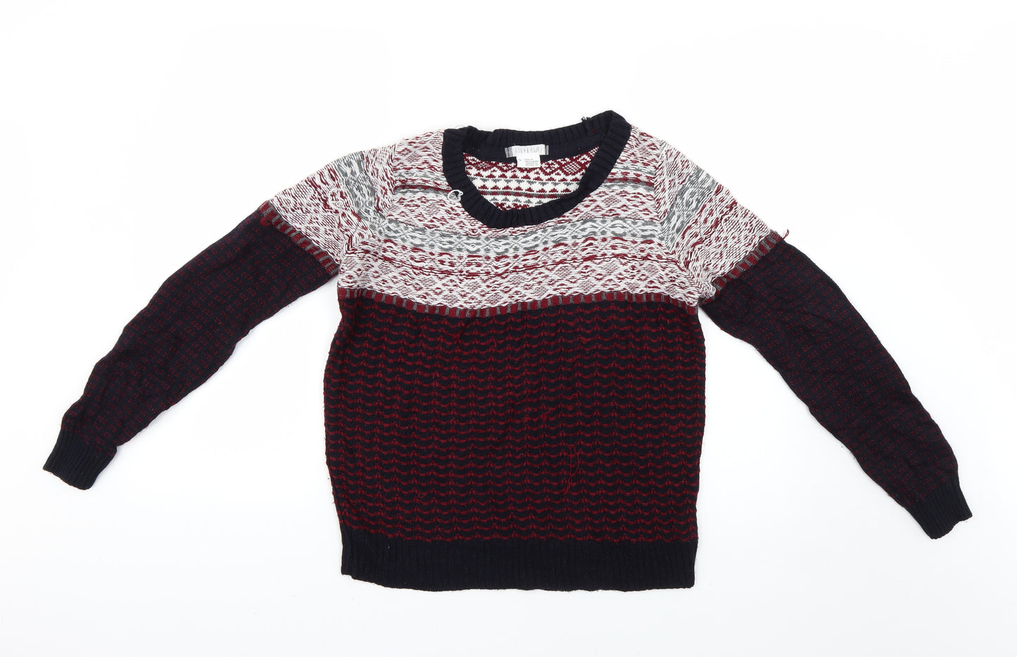 Cooperative Mens Multicoloured Geometric  Pullover Jumper Size S