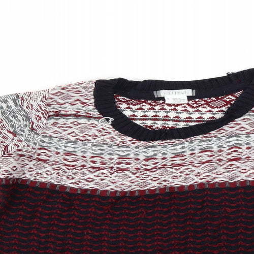 Cooperative Mens Multicoloured Geometric  Pullover Jumper Size S