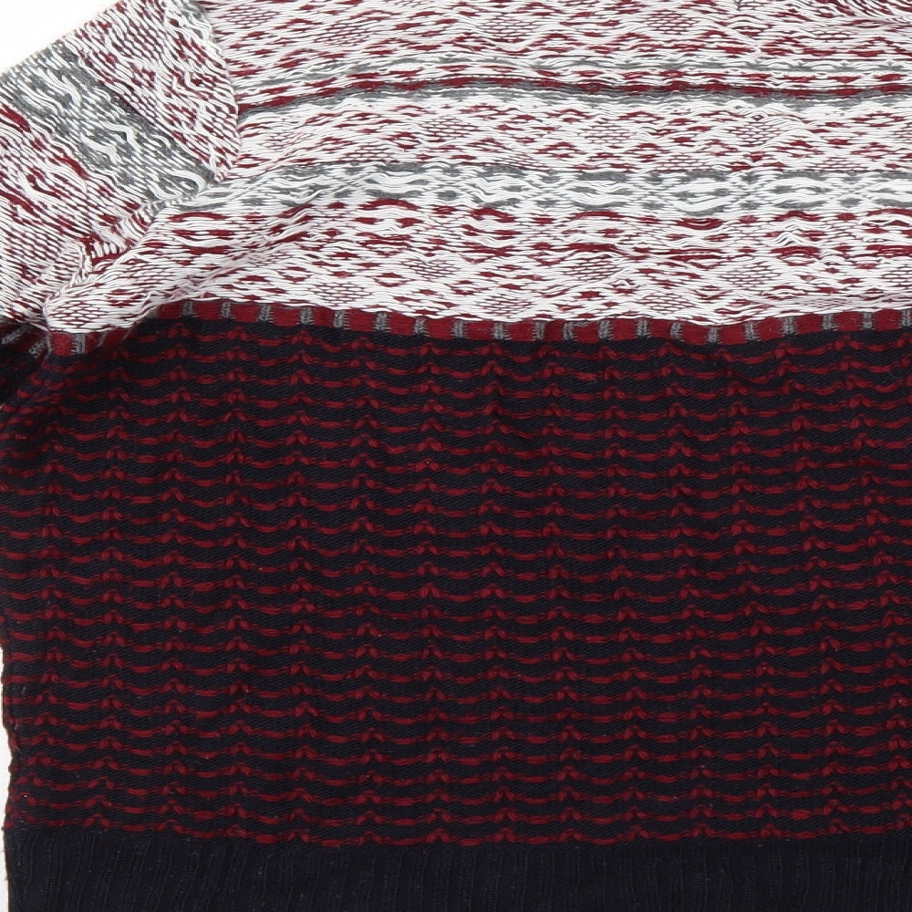Cooperative Mens Multicoloured Geometric  Pullover Jumper Size S