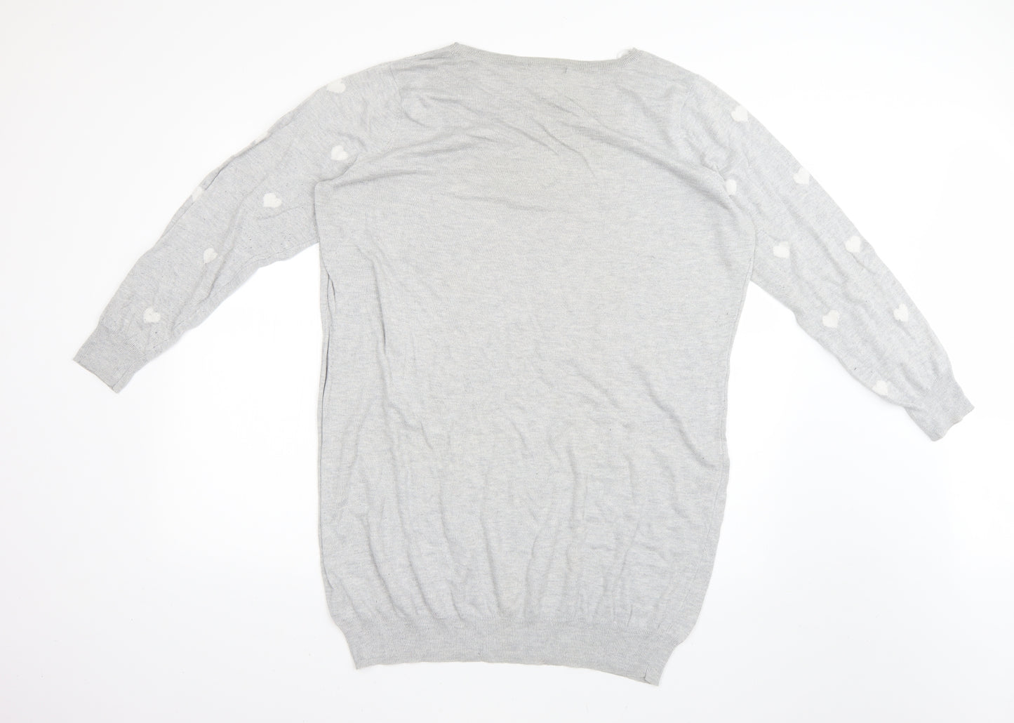 George Womens Grey Geometric  Jumper Dress  Size 24