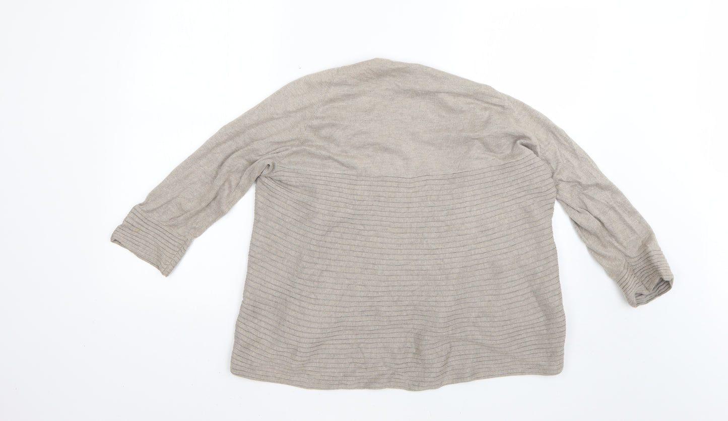 Per Una Womens Beige   Cardigan Jumper Size 16