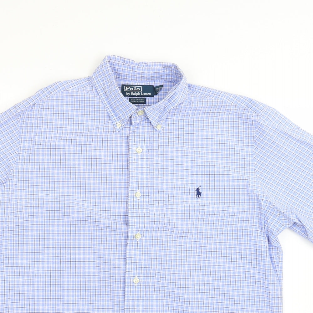 Ralph Lauren Mens Multicoloured Check   Dress Shirt Size 16