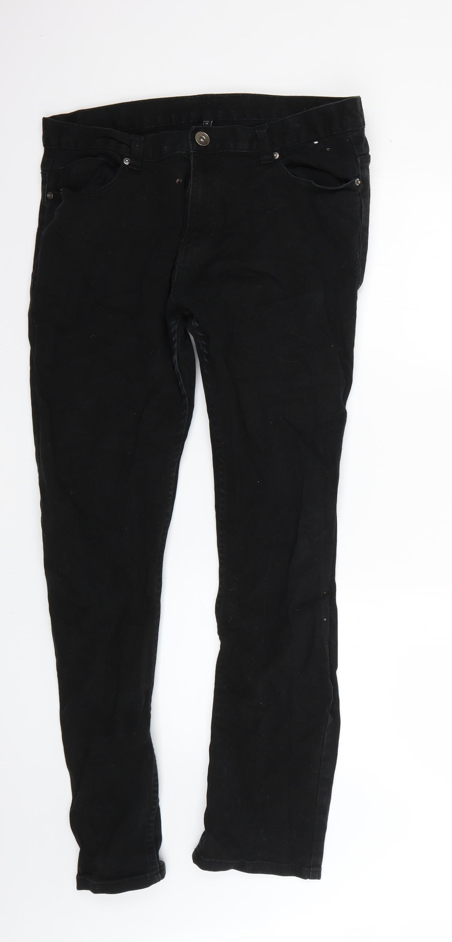 Preworn Womens Black   Skinny Jeans Size 34 L30 in