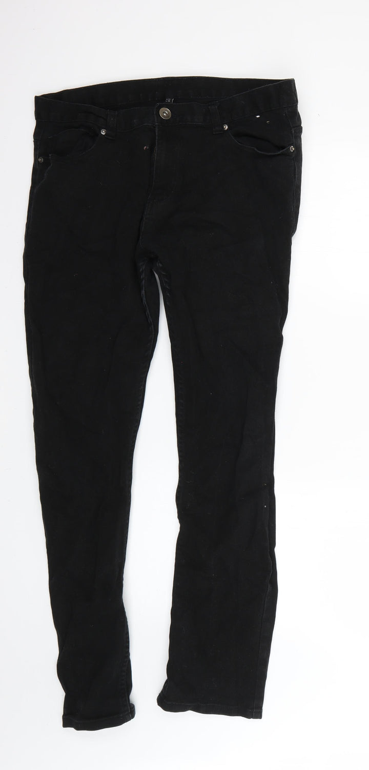Preworn Womens Black   Skinny Jeans Size 34 L30 in