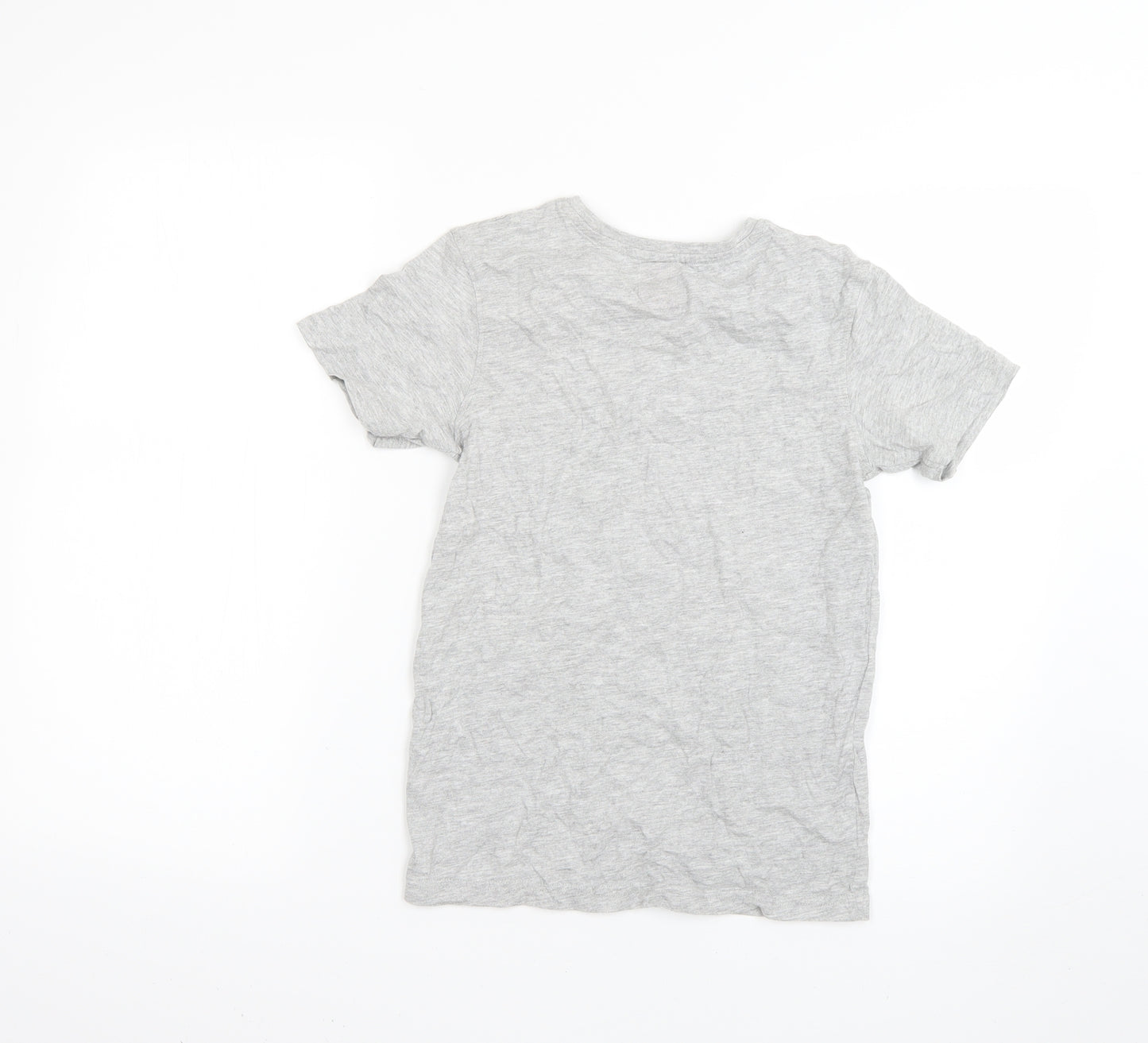 George Boys Grey Geometric  Basic T-Shirt Size 10-11 Years