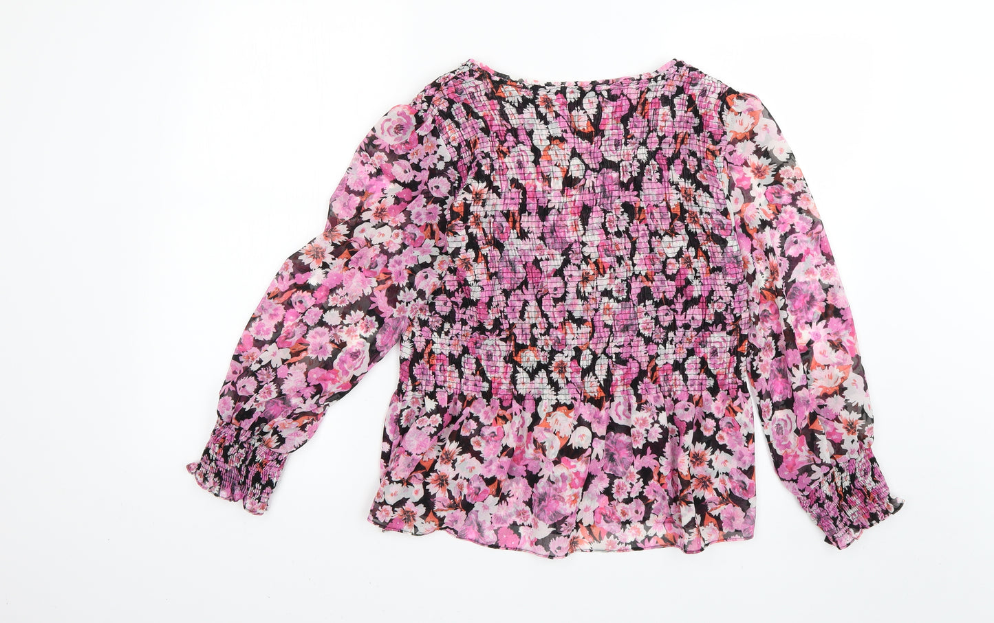 Zara Womens Multicoloured Floral  Basic Blouse Size M
