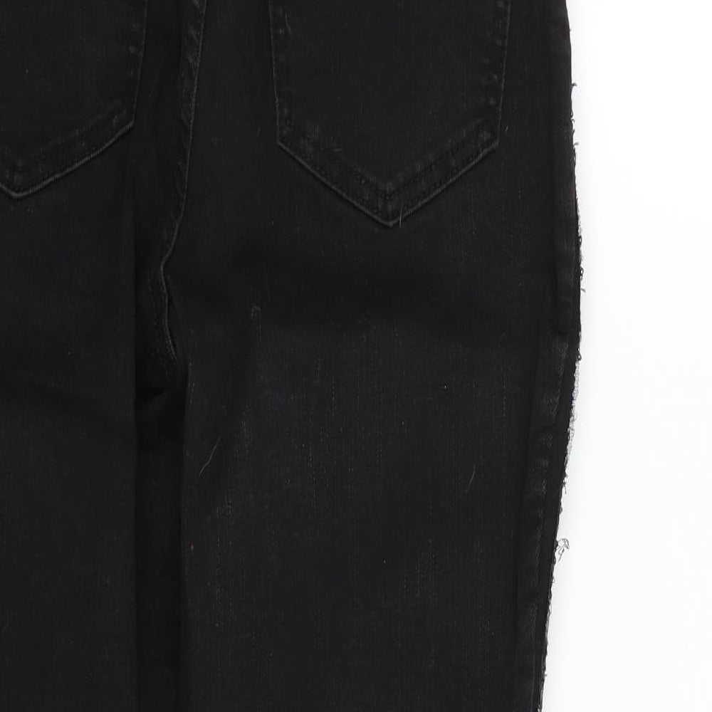 NEXT Womens Black   Straight Jeans Size 10 L26 in