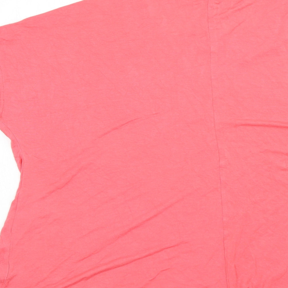 Nicole Womens Pink   Basic T-Shirt Size M
