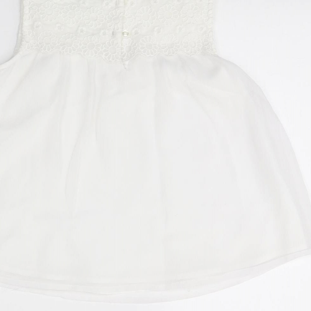 George Girls White   Fit & Flare  Size 10 Years