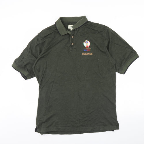 GEAR FOR SPORTS Mens Green    Polo Size L  - fifa world cup 2002