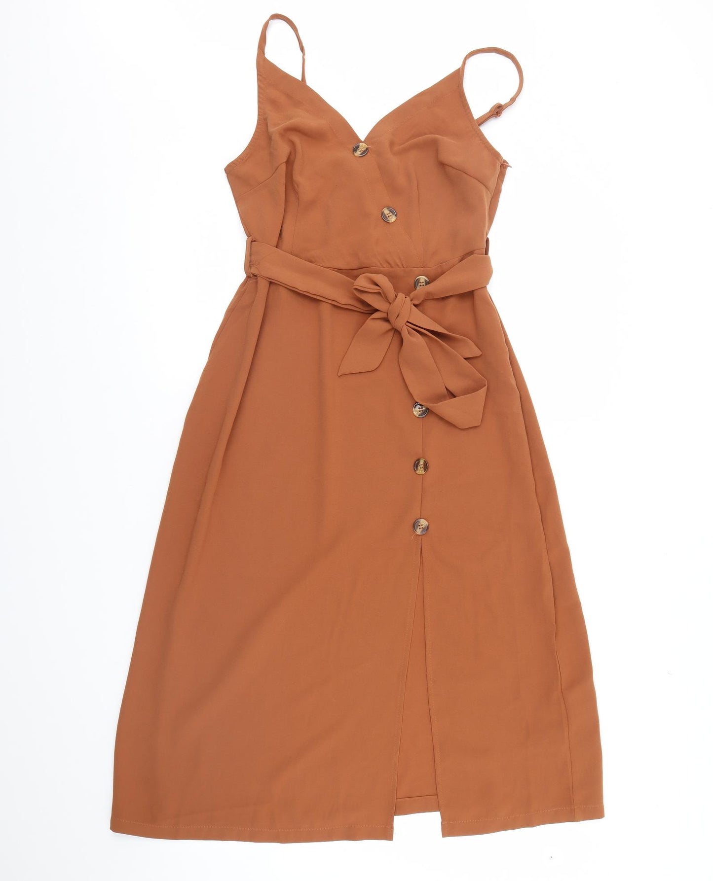 Boohoo Womens Brown   Fit & Flare  Size 12