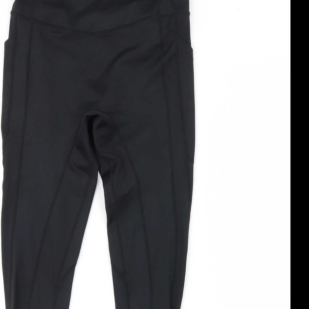 Mochara Womens Black   Compression Leggings Size L L28 in