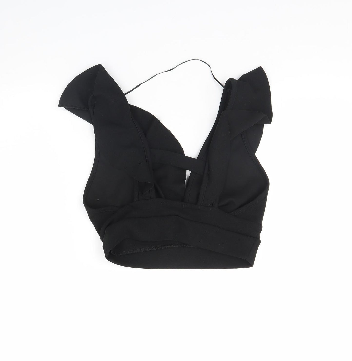 Missy Empire Womens Black   Cropped Tank Size 10