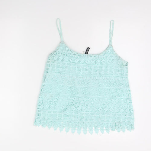 Divided Womens Green   Basic Tank Size S