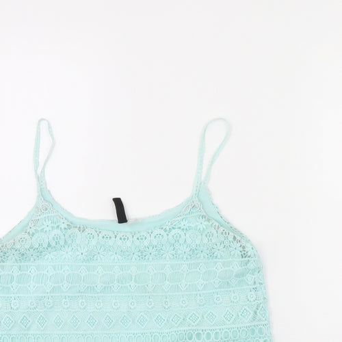 Divided Womens Green   Basic Tank Size S