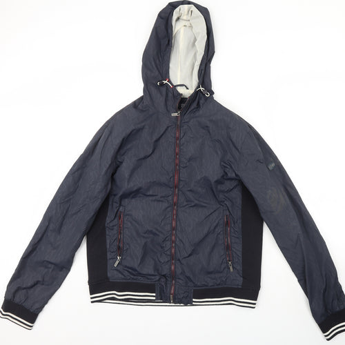 Armani Jeans Mens Blue   Rain Coat Coat Size XL