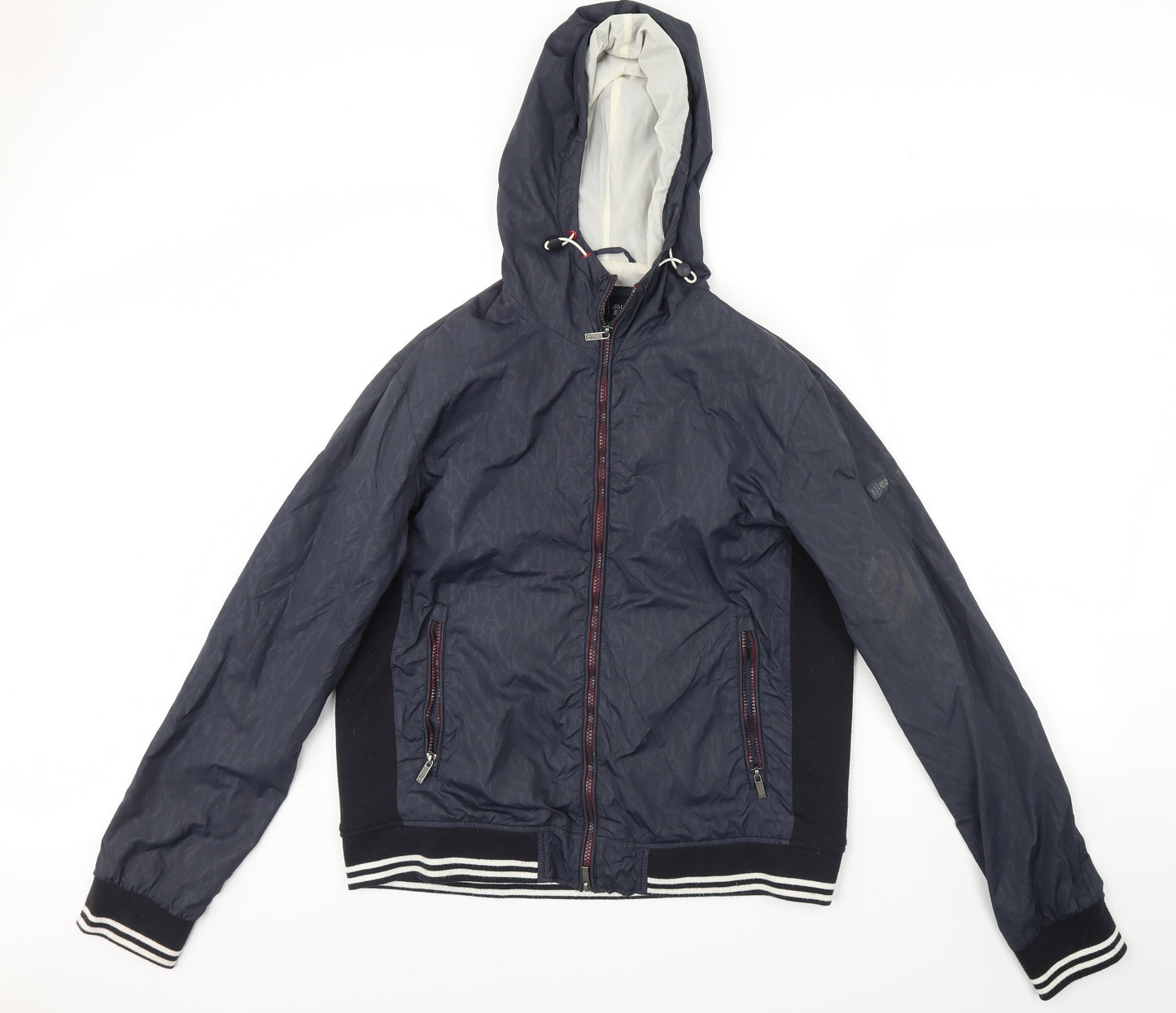 Armani Jeans Mens Blue   Rain Coat Coat Size XL