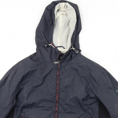 Armani Jeans Mens Blue   Rain Coat Coat Size XL