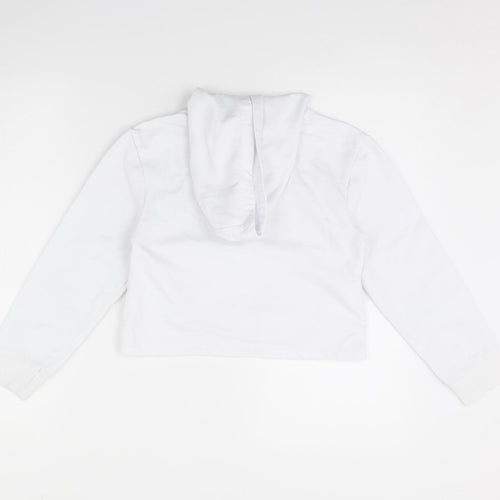 Primark Girls White   Pullover Hoodie Size 9 Years