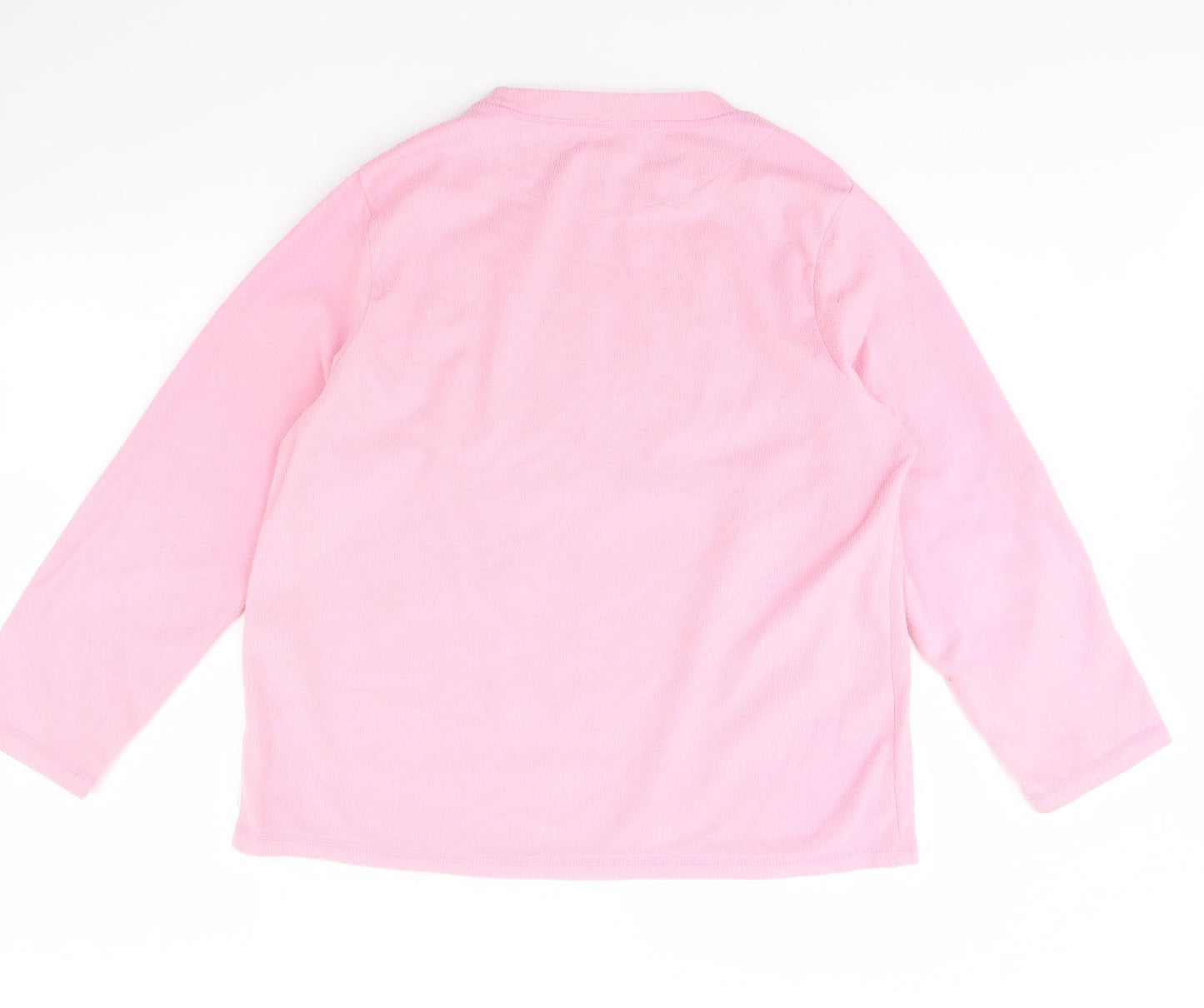 Love to lounge Womens Pink Solid Fleece Cami Pyjama Top Size L