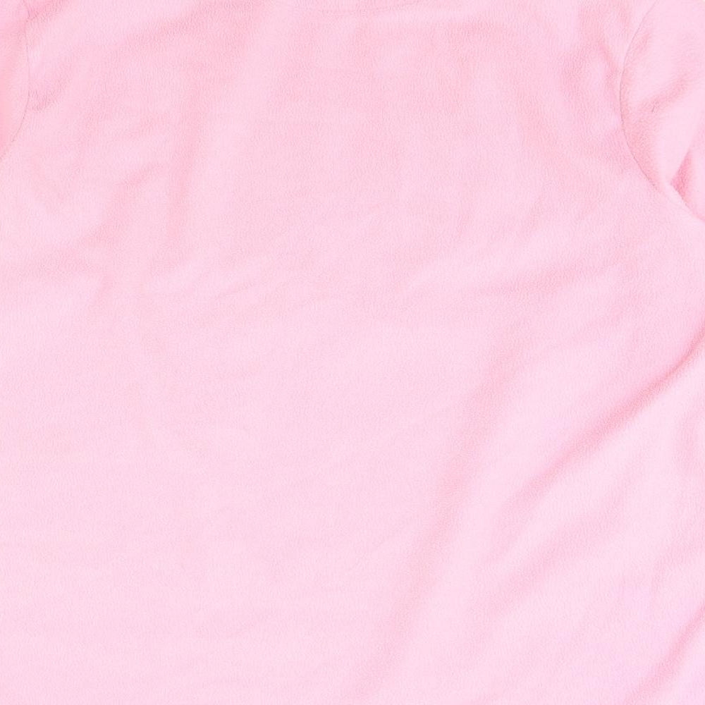 Love to lounge Womens Pink Solid Fleece Cami Pyjama Top Size L
