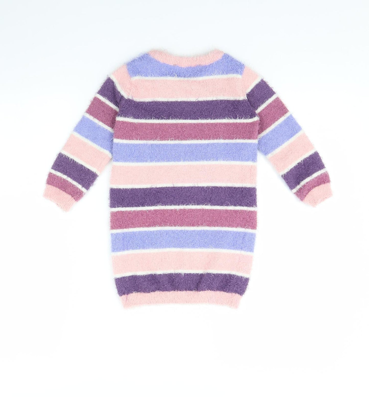 George Girls Blue Striped  Jumper Dress  Size 2 Years