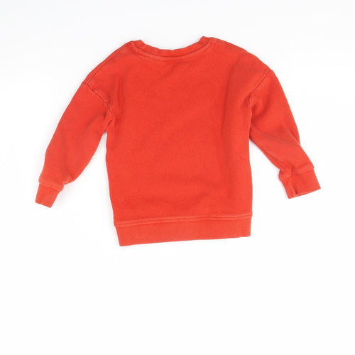 George Boys Orange   Pullover Jumper Size 2 Years