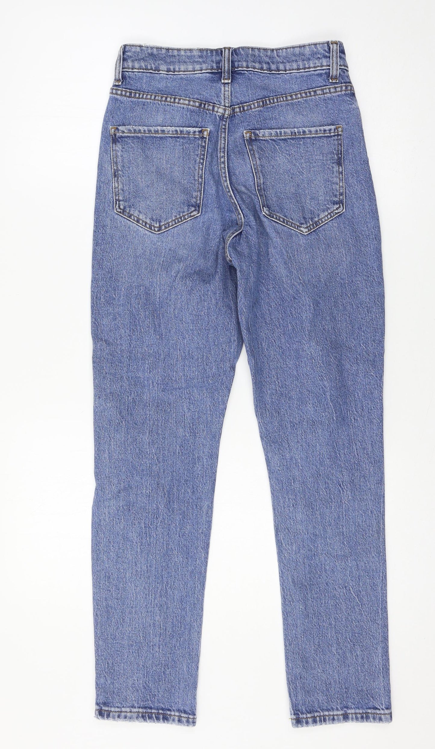 New Look Womens Blue  Denim Straight Jeans Size 6 L27 in